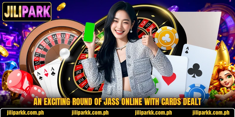 An exciting round of Jass Online with cards dealt