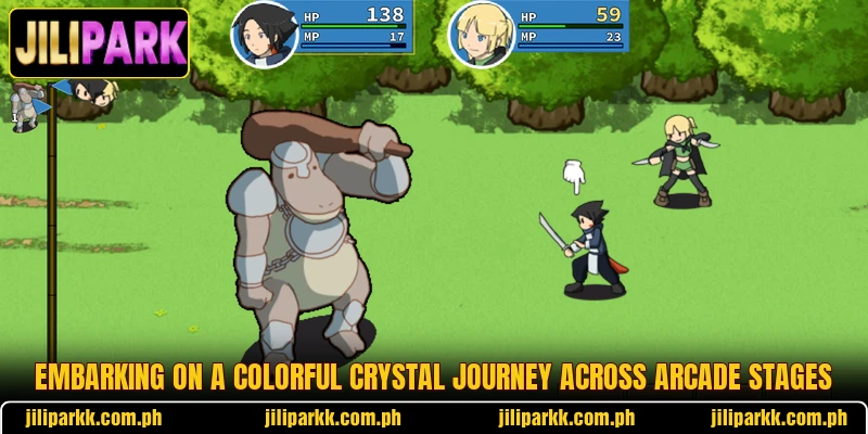 Embarking on a colorful Crystal Journey across arcade stages
