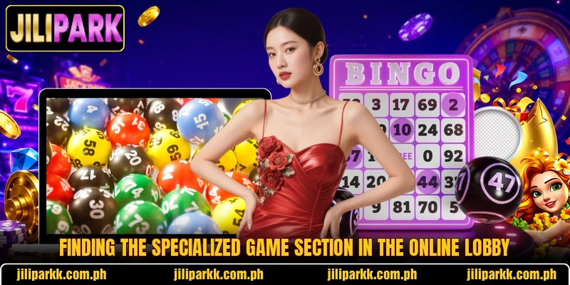 Finding the specialized game section in the online lobby
