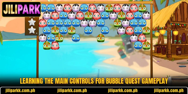 Learning the main controls for Bubble Quest gameplay