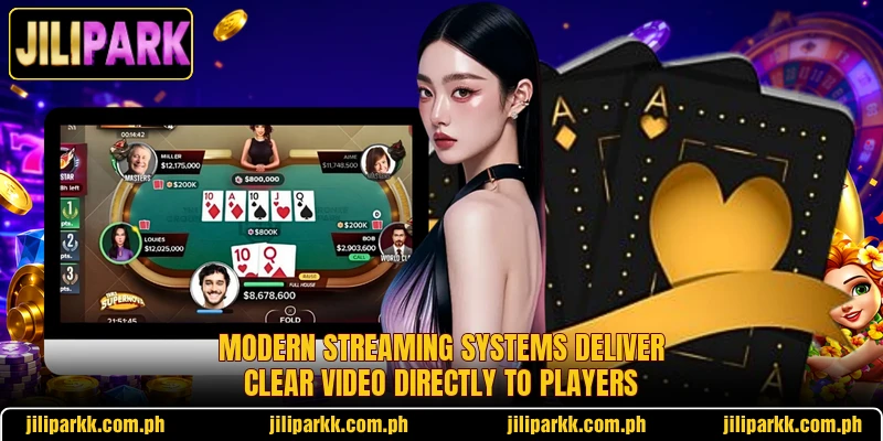 Modern streaming systems deliver clear video directly to players Modern streaming systems deliver clear video directly to players